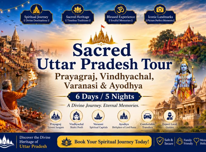 Sacred Uttar Pradesh Tour – Prayagraj, Vindhyachal, Varanasi & Ayodhya – 6 Days / 5 Nights