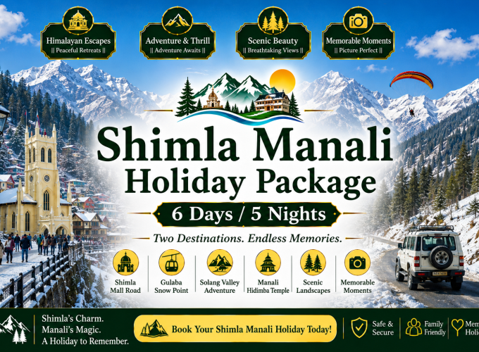 Shimla Manali Holiday Package – 6 Days / 5 Nights