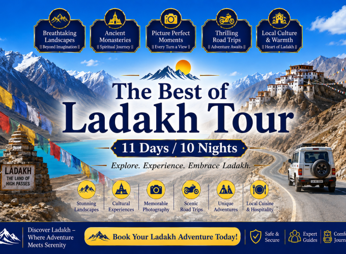 The Best of Ladakh Tour – 11 Days / 10 Nights
