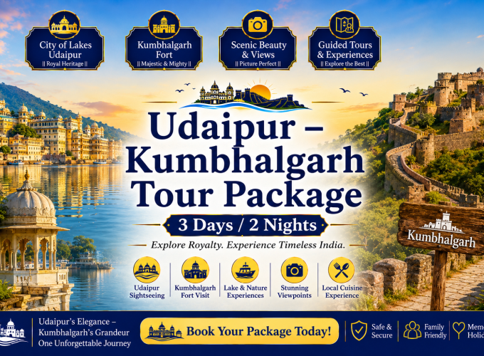Udaipur – Kumbhalgarh Tour Package (3 Days / 2 Nights)