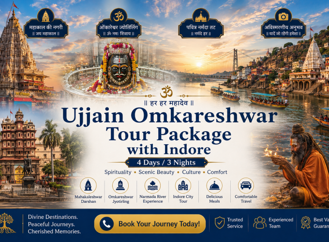 Ujjain Omkareshwar Tour Package with Indore | 4 Days / 3 Nights
