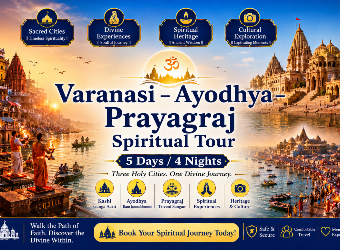 Varanasi – Ayodhya – Prayagraj Spiritual Tour | 5 Days / 4 Nights