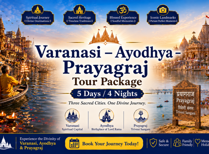 Varanasi – Ayodhya – Prayagraj Tour Package | 5 Days / 4 Nights