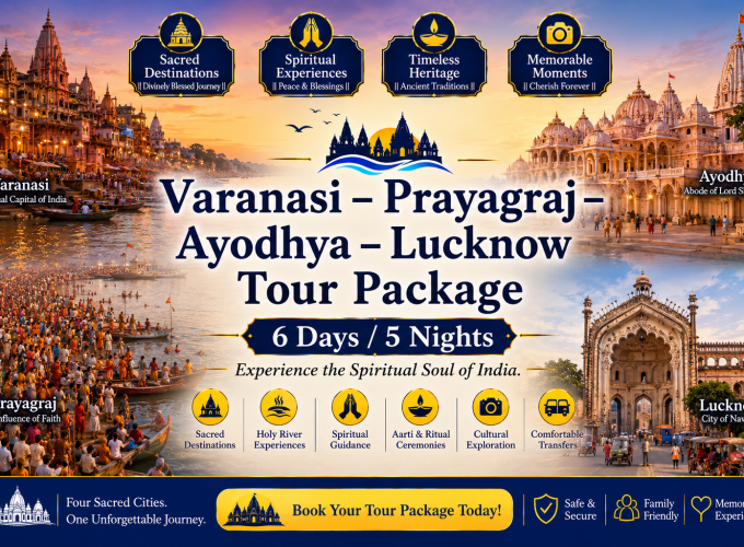 Varanasi – Prayagraj – Ayodhya – Lucknow Tour Package – 6 Days / 5 Nights