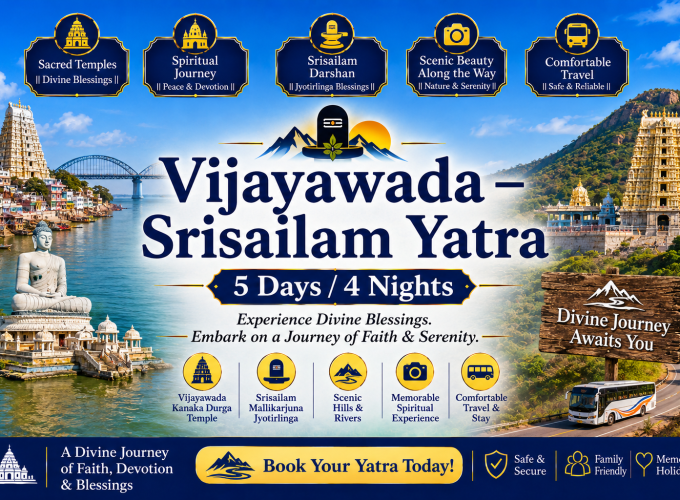 Vijayawada – Srisailam Yatra | 5 Days / 4 Nights